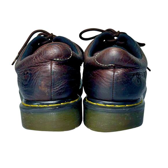 Dr Martens Oxford Boston Loafers Leather Docs Chunky Street Buster Brown 11 - Picture 4 of 11